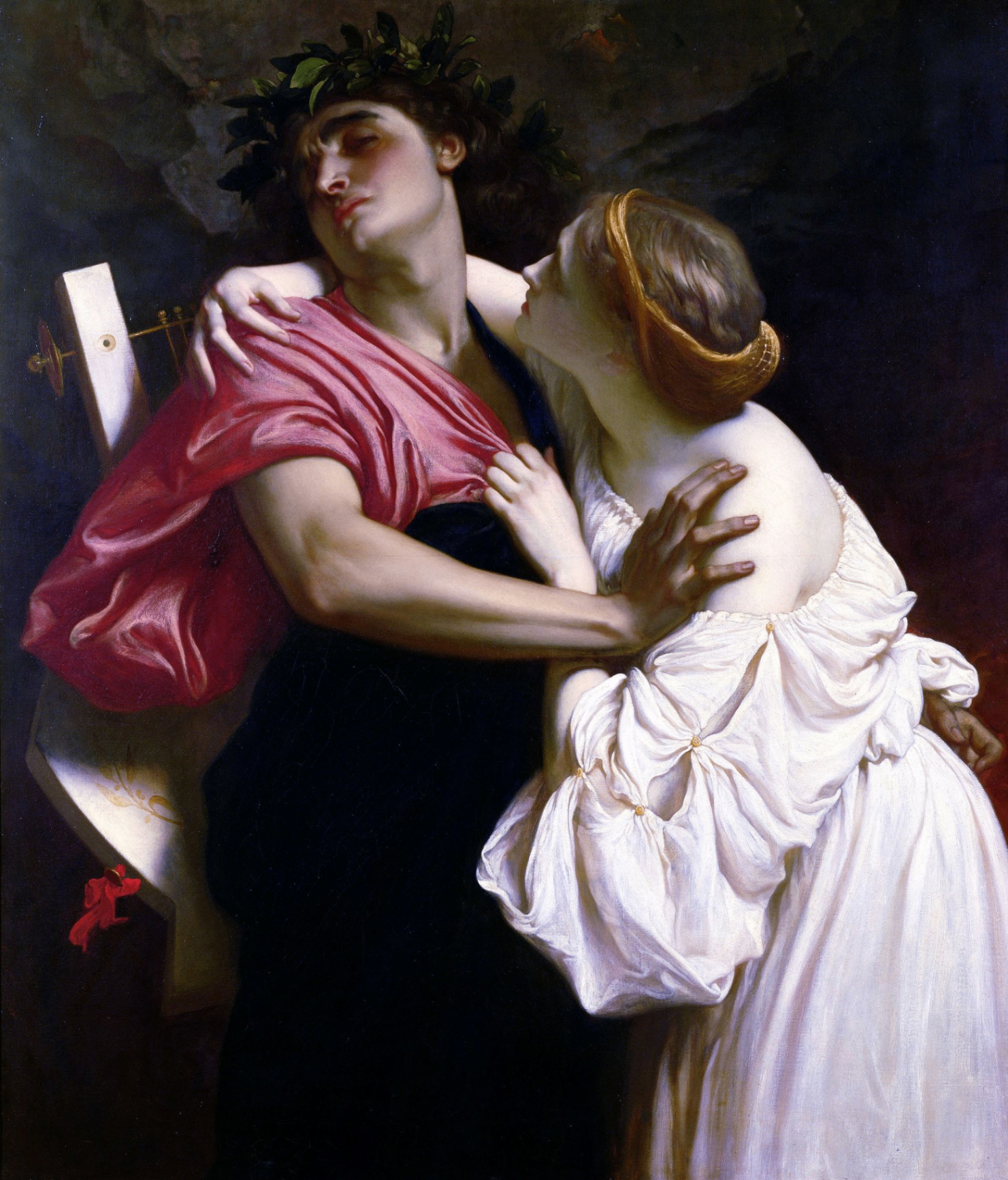 Orfeu e Eurídice — pintura de Frederic Leighton